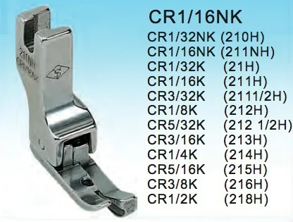 

5pcs CR1/8K (212H) COMPENSATING FEET FOR KNIT FOR SEWING BROTHER TYPICAL JACK SIRUBA PFAFF MITSUBISH TOYATA