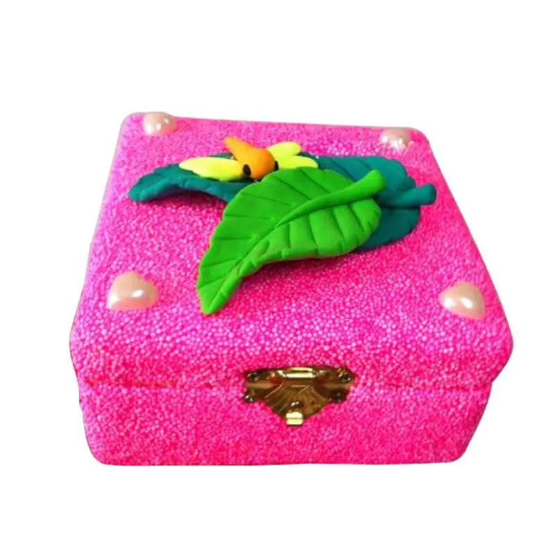 Jewelry Box Natural Box Unfinished Plain Wooden Jewelry Storage Pencil Case DIY Craft