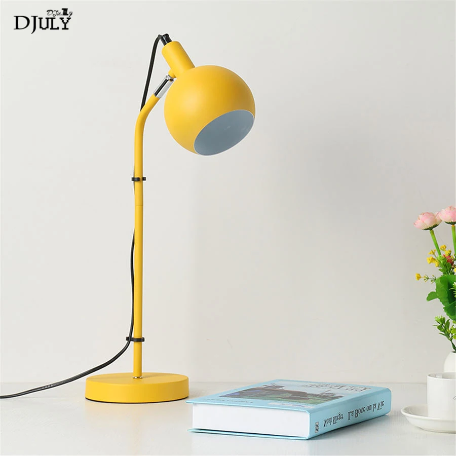 

nordic Minimalism Rotatable table lamp for study office studio home deco bedroom lamp college dorm room led desk light fixtures