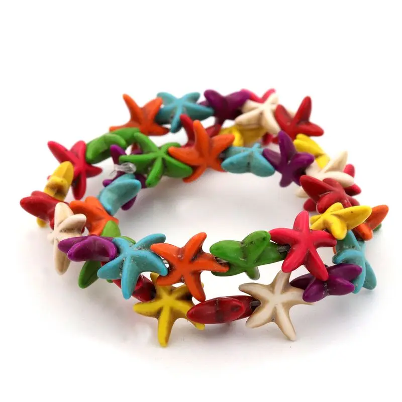 

Colorful Spacer Loose Tortoise Leaf Starfish Natural Stone Beads For Jewelry Making Diy Needlework Finding Accessories