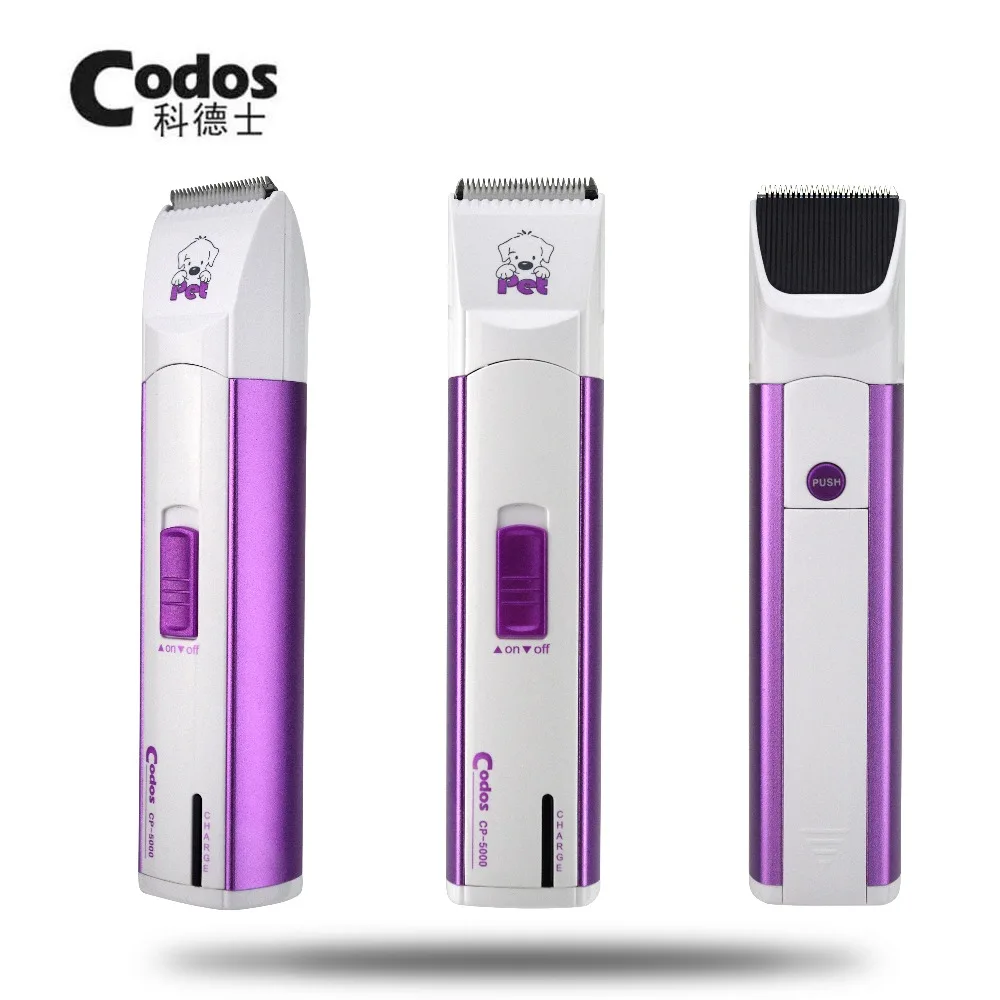 Original Quality Codos CP-5000 Pet Electric Shaver Dog Part Trimmer Rechargeable Dog Face Ears and Foot Clipper With Retail Box