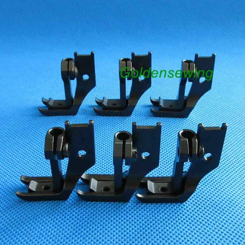 6 PAIR SIZE PIPING WALKING FOOT for CONSEW 206RB 225 226 TWO TOE SMOOTH BOTTOM