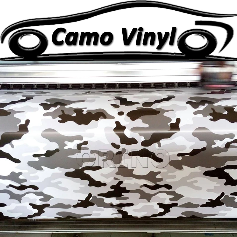 Car Styling Auto Car Body Cover Sticker Urban Camouflage Vinyl Decal Wrap Black White Snow Camo Vinyl Film Vehicle Wraps