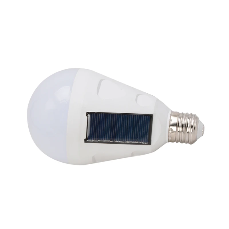 Ricaricabile Ha Condotto La Lampadina E27 HA CONDOTTO LA Lampada Solare 7W 12W 85V-265V Di Emergenza Esterna Solare Alimentato lampadina di viaggio