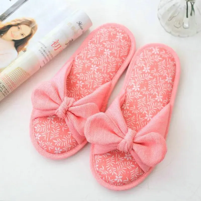 Ping/Gray Spring/Summer Fish mouth slippers for women Home Indoor Bedroom Shoes Cartoon Home Shoes Soft Cotton Slippers