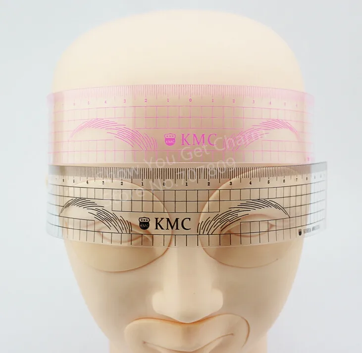 

Permanent Makeup Stencils Plastic Eyebrow Ruler KMC Tattoo Cosmetic Shaping Tool For Beginers practice