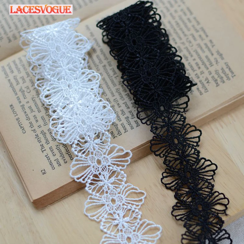 Embroidery Lace Ribbon for DIY, Necklace Material, Patchwork Dress, Garment Needlework, Sewing Accessories, 4cm,70Yards,648