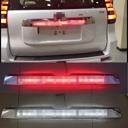 Car Chrome LED Trunk Lid Cover Braking Light Driving Light For Toyota Prado 150 Land Cruiser Prado FJ150  2018 Accessories