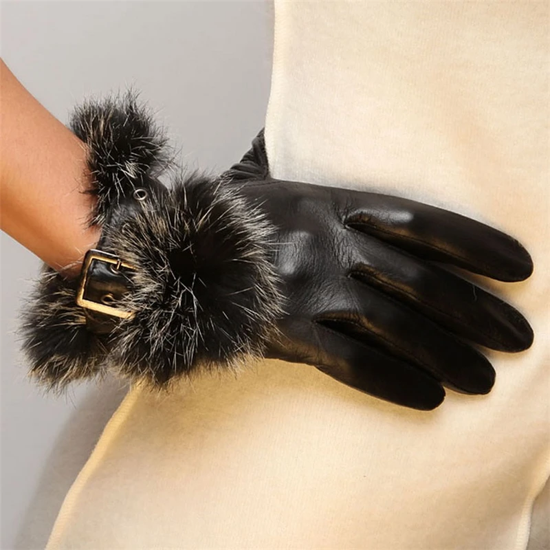 gants-elegants-pour-femmes-en-cuir-veritable-et-peau-de-mouton-avec-poils-de-lapin-design-a-cinq-doigts-pour-la-conduite-l057pn