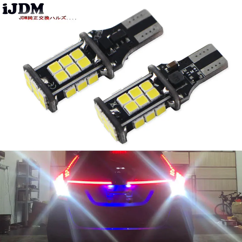 Canbusエラーのない電球,12v,921 t15 w16w,ブレーキキセノン,ホワイト