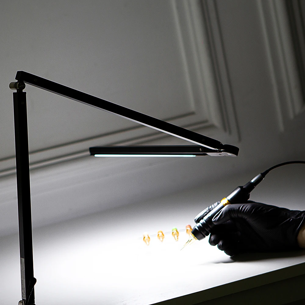 EZ – lampe de bureau pour tatouage, lumière LED réglable, pour soins des yeux, maquillage Permanent