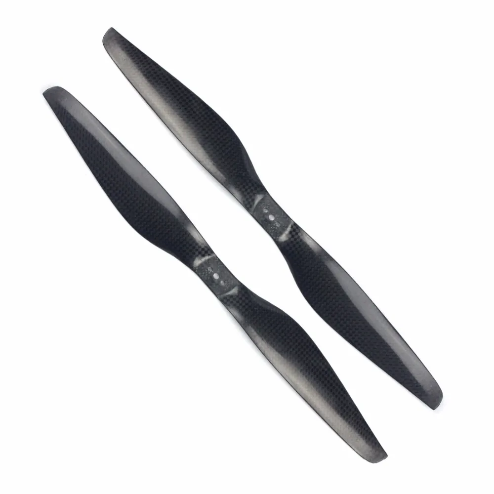 ShenStar 13x5.5 Carbon Fiber Propellers 1355 Props 2-Blades with 3 screw holes for Tiger Tarot FPV Multi-axis Racing Plane Part