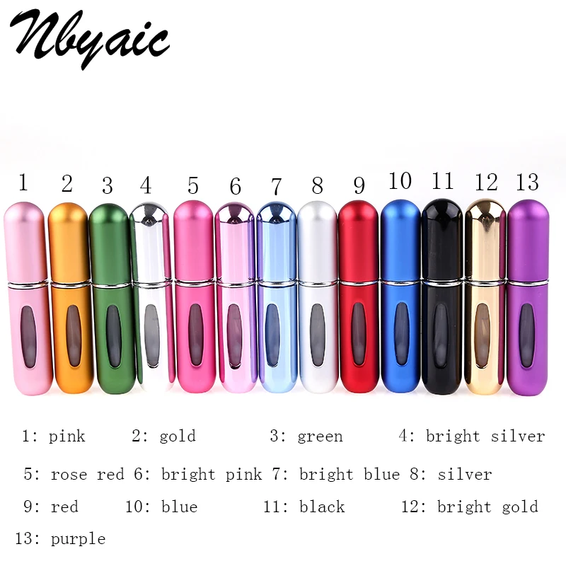 Travel Mini Refillable Conveniet Empty Atomizer Perfume Bottles Scent Pump Spray Case parfum airless pump cosmetic container 5cc