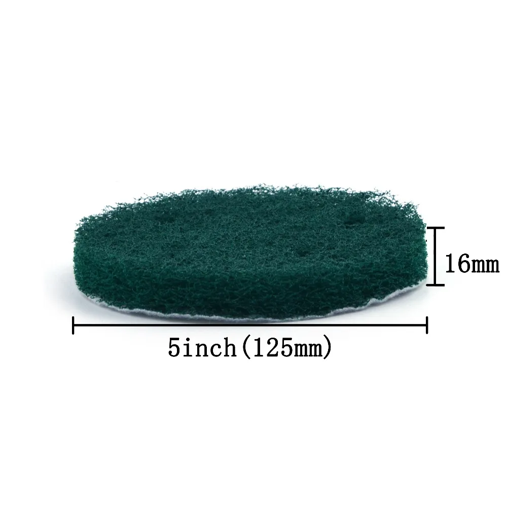 12PCS 5 Inch 125mm 5-Loch Runde Haken & Loop Industrielle Scheuer Pads Heavy Duty 240 #/400 #/1000 # Nylon Polieren Pad für Reinigung