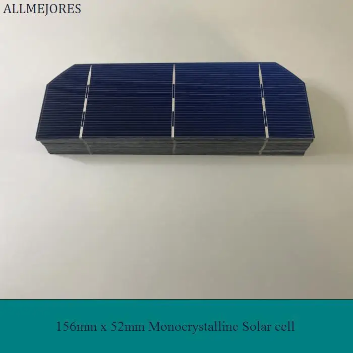 ALLMEJORES 0.5V solar cell 156mm*52mm 1.6W 19.7% High effencicy A Grade diy solar panel charger solar module kits 100pcs/Lot