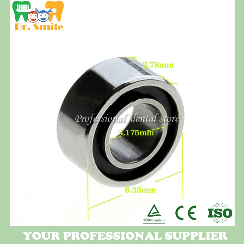 Dental 10pcs High Speed Handpiece Turbine Ceramic Laboratory Dental Bearings NSK RUCA SR144TLZN 3.175x6.35x2.38mm SR144