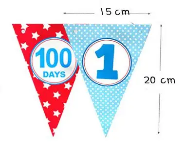 

Paperboard Bunting Banner romantic Wedding Hanging Decor Cartoon Trojan Triangular Flags Banners party birthday garland 2.3M