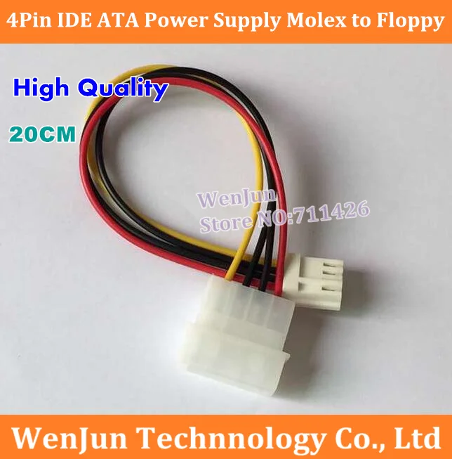 

DHL /EMS Free Shipping 500PCS Brand NEW 4Pin IDE ATA Power Supply Male to Floppy Cord Cable