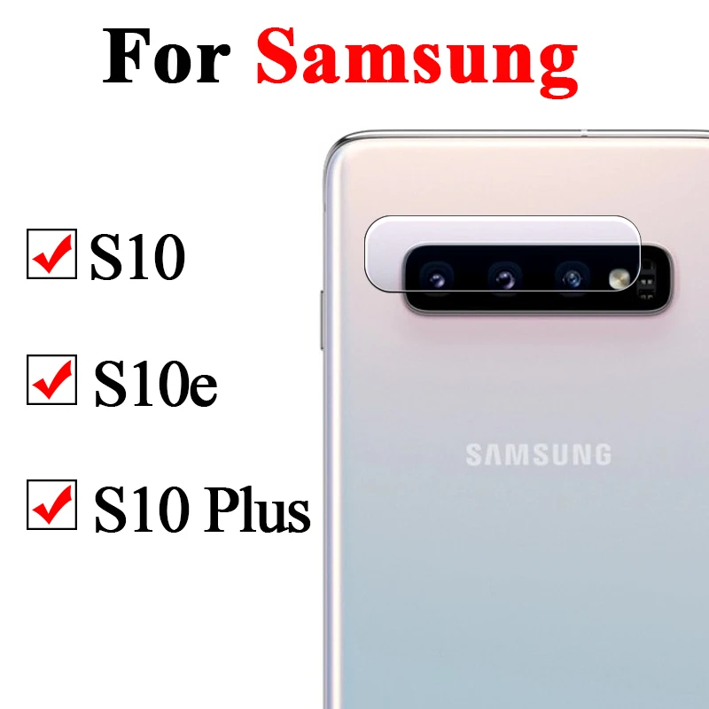 Vidrio protector de lente de cámara para samsung galaxy s10 plus s10e S 10 10e 5g 4g, protector de pantalla de teléfono, película de seguridad