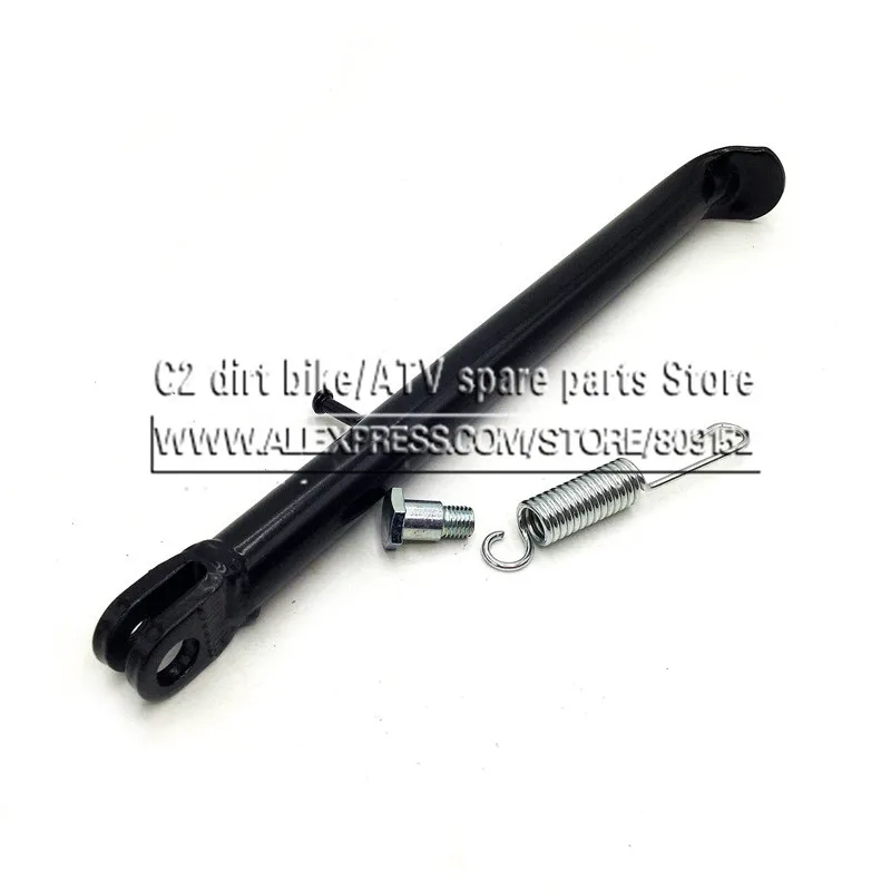 317MM - 384MM Dirt Pit Bike Sidestand With Spring Set 125cc 110cc 140cc For BSE Side Kick Stand for TTR  10 12 14 16 inch