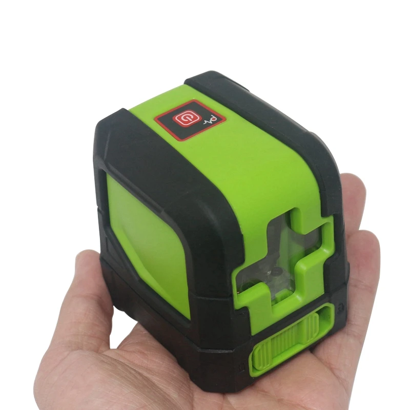 Ketotek ミニレーザーレベル 2 ライン垂直水平赤、緑ビーム自己レベリングレーザーブラケット測定器