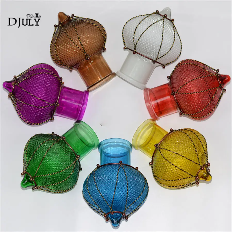 Southeast Asia stained glass retro pendant lights for coffee store Internet cafe vintage dining room hanging lamp loft decor