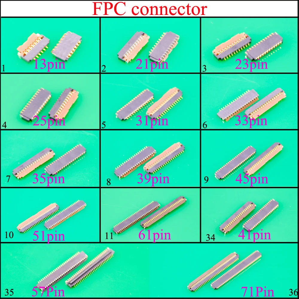 FPC Connector socket for Xiaomi Mi4 Mi4 Mi2 Mi3 Mi1 1s 2 2s 4c 4i Note MAX Touch & LCD Display Screen on motherboard mainboard