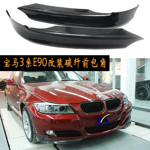 Fit für BMW 3 Serie E90 320 325 Carbon Vorder Umschlag Winkel, Front Lippe, Front Bar, kinn Störung