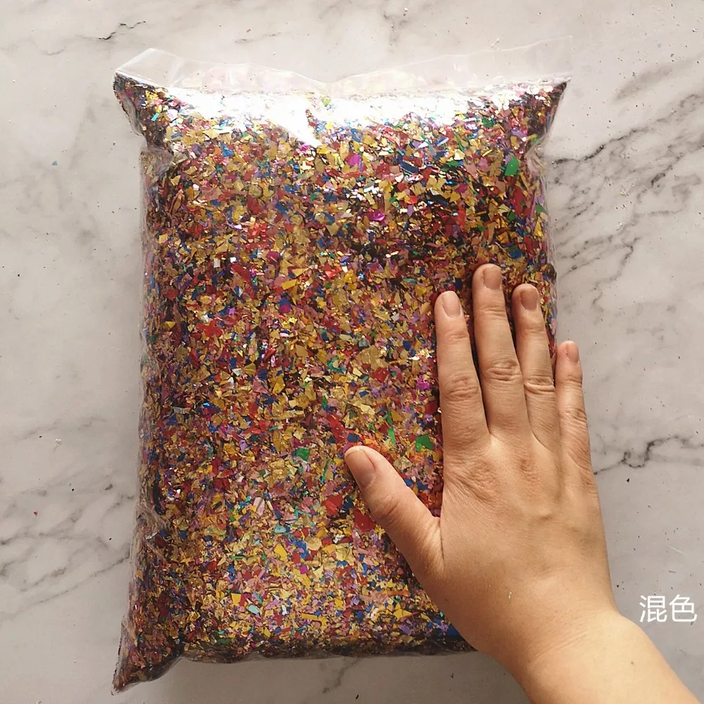 500 g Bonbonpapier, 15 Farben, Muschelpapier, Schleimfüller, Tonspielzeug, DIY-Schleimzubehör, Dekor, Gelee, Schlamm, Handgummi, Ton, Kind – Detail 13