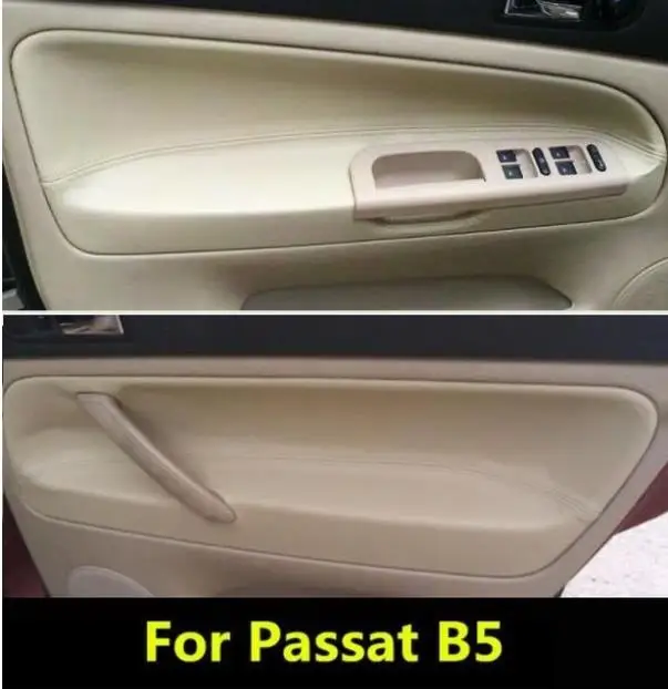 For Volkswagen Passat B5 1998 1999 2000 2001 2002 2003 2004 -2006  Microfiber Leather Car Door Armrest Panel Protective Cover