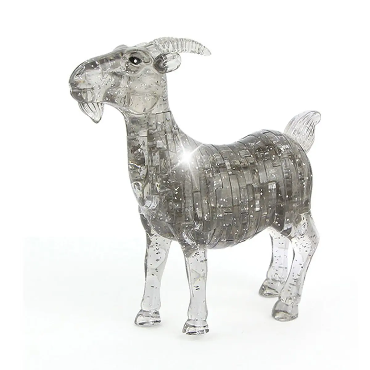 

EBOYU 3D Crystal Puzzle Goat Shaped Model Building Kits Kids DIY Building Figure Toy for Kids Christmas