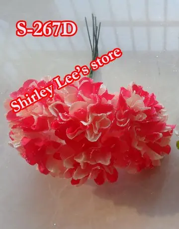 

Wholesale--144 bunches=864 Glitter paper flower-- mini glitter paper carnation,FREE SHIPPING BY EMS