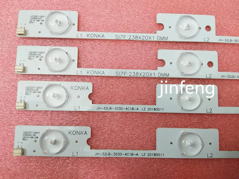 

16pcs New universal FOR Konka LED32F1100cf light strip 35018476 35018478(2 Long & 2 Short)