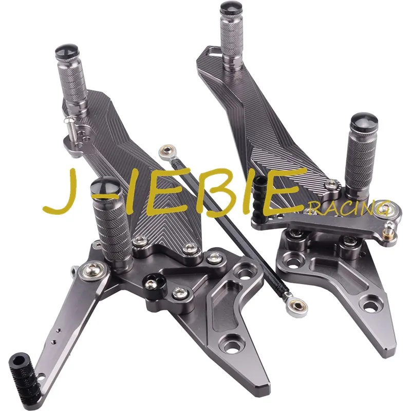 CNC Racing Rearset Adjustable Rear Sets Foot pegs Fit For Kawasaki Z800 2013 2014 2015 TITAINUM