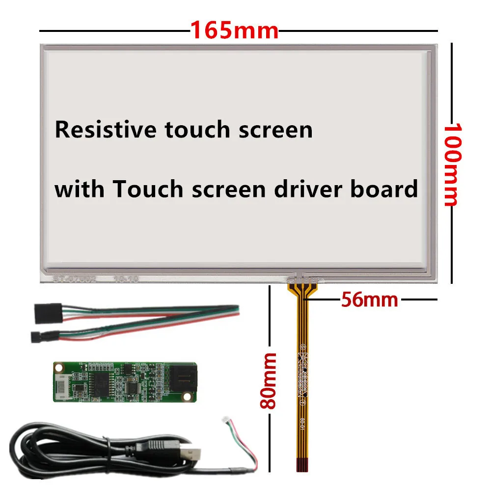 7 inch LCD Screen Touch Screen AT070TN90 V.1 AT070TN90 V.X 20000938-00 Resistance Capacitive Digitizer With Driver Board