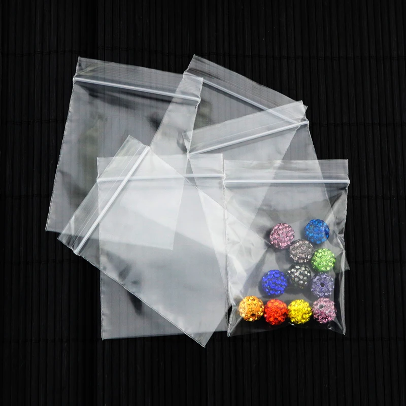 

Plastic Packing Bags ! 500pcs/lot (8cm*12cm) Clear Resealable Plastic Bag PE Zip Lock Pouches thickness:0.08mm