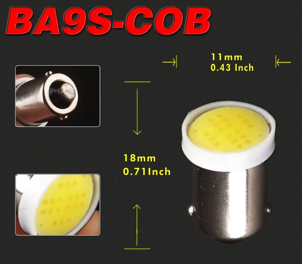 Lampada Super Led Ba9s Soquete 69 Super Branco Cobe