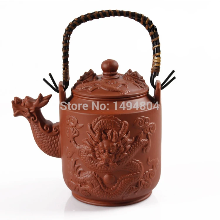 760ML Chinese Purple Clay Dragon Tea Pot Kettle Zisha Kung Fu Teapot Genuine Large Capacity Hot Sale 16