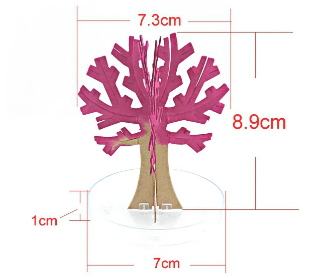 2021 90mm H ThumbsUp!Magic Japanese Sakura Tree Desktop Cherry Blossom-Brand Hot Made in Japan Pink Mystic Paper Trees Baby Toys