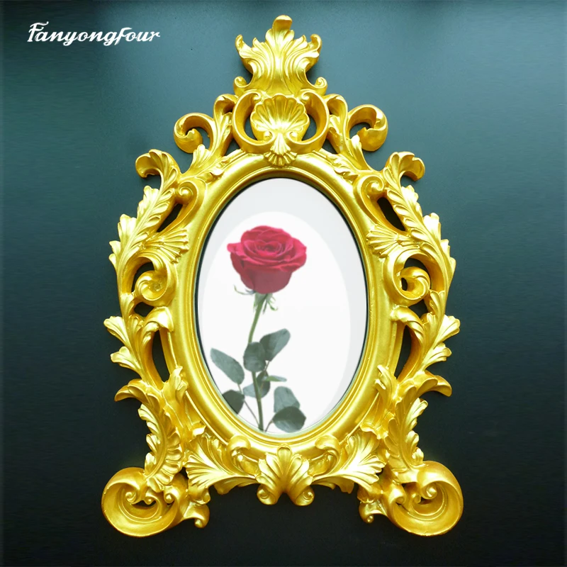 Pattern photo frame silicone mold DIY handmade resin gypsum concrete crystal drop glue mold making handicraft ornaments