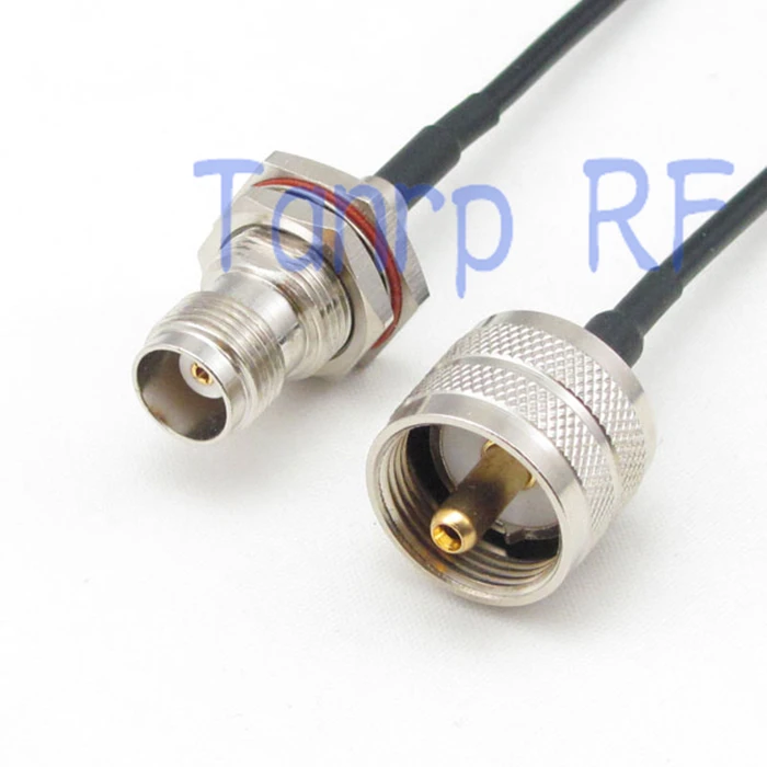 

10pcs 6in UHF male plug to TNC female jack RF connector adapter 15CM Pigtail coaxial jumper cable RG174 extension cord