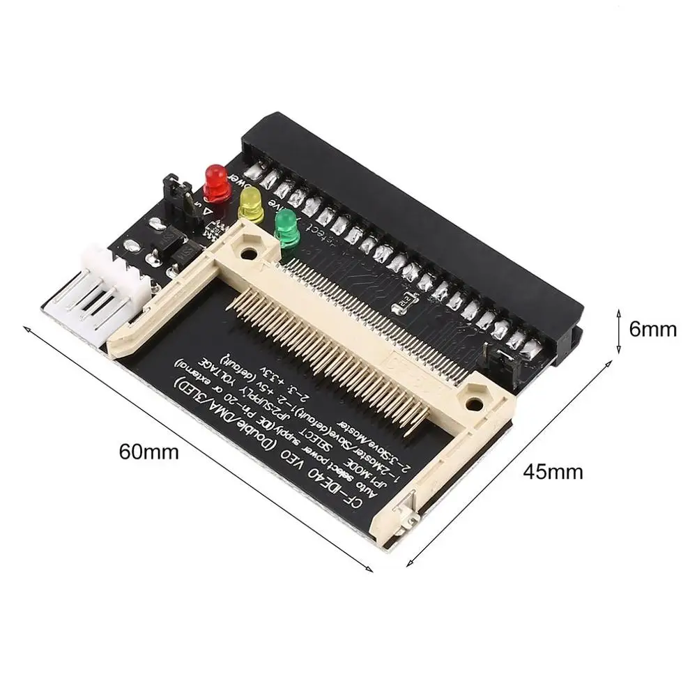 Convertitore adattatore adattatore IDE da CF a 40 Pin Compact Flash CF a 3.5 femmina 40 Pin IDE Bootable Card Drop Shipping