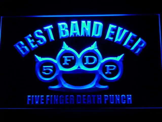 350 Best Band Ever 5FDP LED Neon Light Signs with On/Off Switch 20+ Colors 5 Sizes to choose