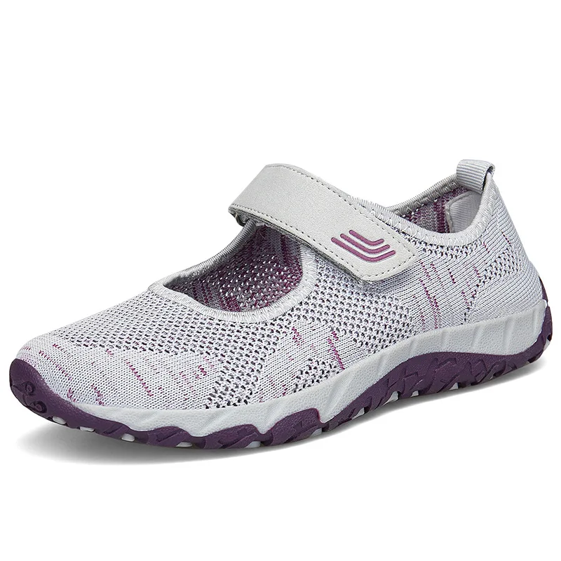 

Modern Dance Shoes Comfortable Lightweight Mother Sports Shoes For Women Mesh Travel Fitness Shoes Slow step Walking Shoes