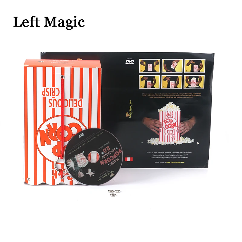 Electronic Edition - Popcorn 2.0 Magic ( DVD + Gimmick ) Magic Tricks Appearing From Empty Box Mentalism Illusion Stage Comedy