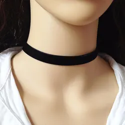 New Fashion Black Velvet Choker Vintage Necklace Women Collares Bijouterie Gothic Punk Collar Costume Jewelry Collier Trinket