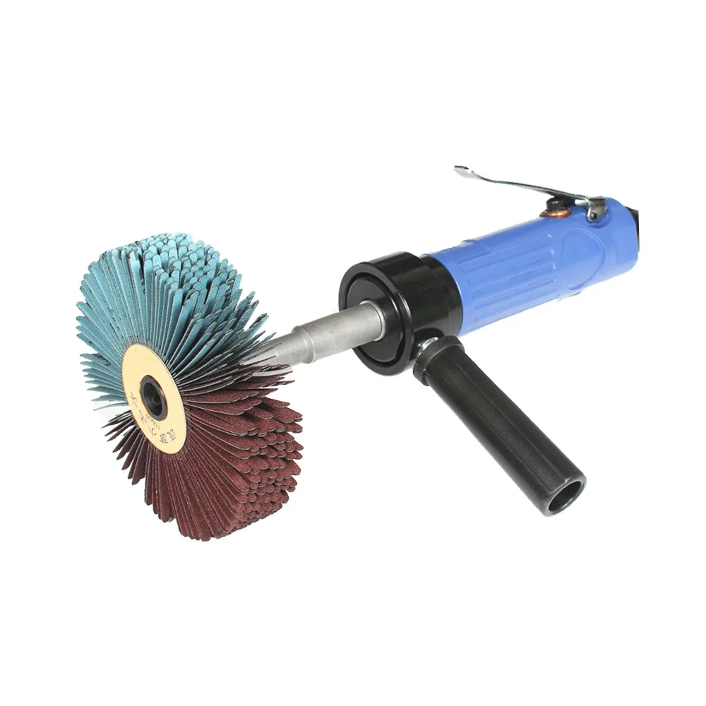 

Emery Abrasive Brush Sanding Wheel used on Air Polisher for Woodworking Groove Linear Polishing