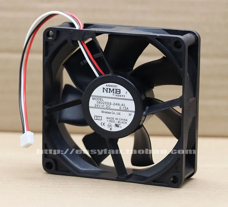 

NMB-MAT 08025SS-24N-AL D1 DC 24V 0.12A 80x80x25mm Server Cooling Fan