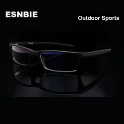 ESNBIE New Eye Glasses Frames for Men Glasses Frame Black TR90 Optical Glass Prescription Eyewear Frame Rx