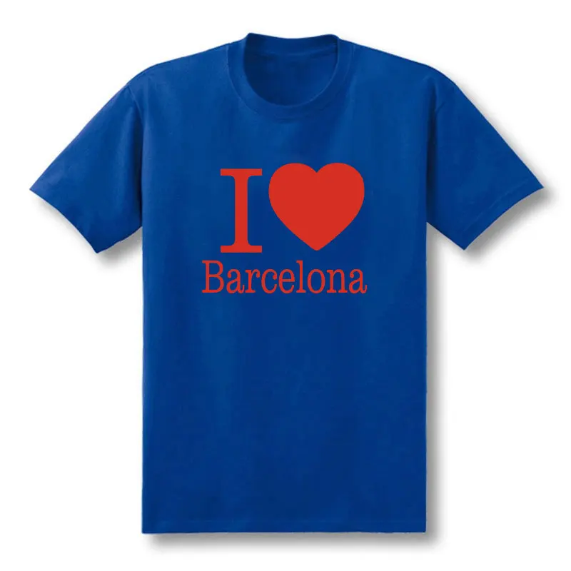 Summer Love Barcelona T-Shirt da uomo creativa T-Shirt da uomo 2019 nuova manica corta O collo in cotone Casual Top Tee